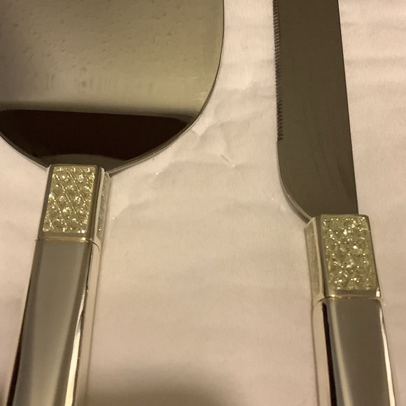 Waterford Diamond Bridal Knife Server Set - Picture 6 of 10